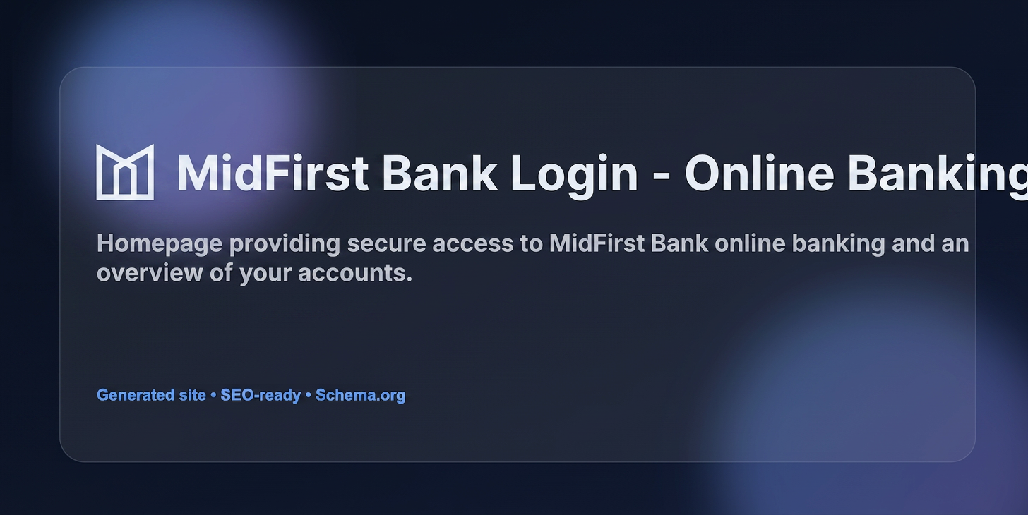 MidFirst Bank Login | Midfirst Bank Business Login